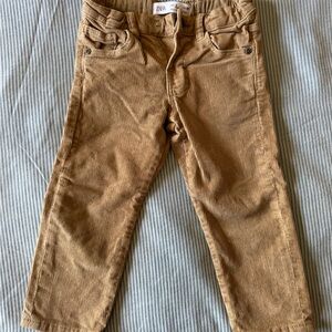 Zara Kids Tan Corduroy Pants-2T